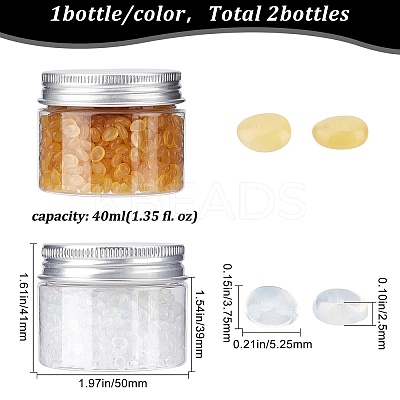 60G 2 Bottles Oval Hot Melt Adhesive Granules FIND-CP0001-04-1