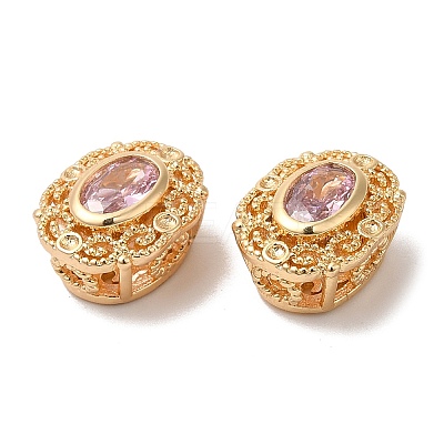 Brass with Glass Multi-Strand Links KK-B074-15G-01-1