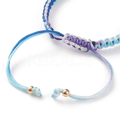 Adjustable Polyester Braided Cord Bracelet Making AJEW-JB00859-02-1