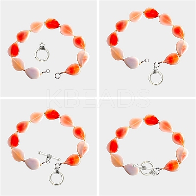 20Pcs 2 Colors Tibetan Style Alloy Toggle Clasps FIND-YW0004-22-1