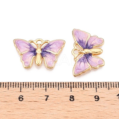 Rack Plating Alloy Enamel Pendants ENAM-N056-363KCG-03-1
