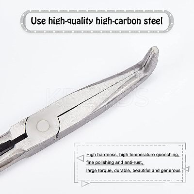 High Carbon Steel Bent Needle Nose Pliers PT-WH0006-05A-1