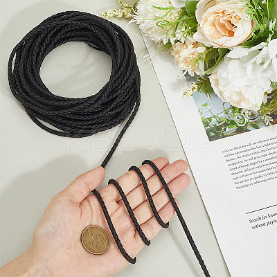 10M Round Imitation Leather Braided Cord WL-GF0001-32B-05-1