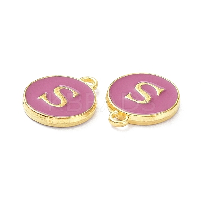 Golden Plated Alloy Enamel Charms ENAM-XCP0001-13S-1
