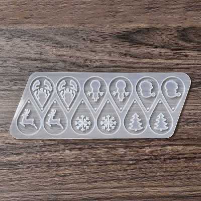 DIY Christmas Theme Teardrop Pendant Silicone Molds LS-DIY-I102-02-1