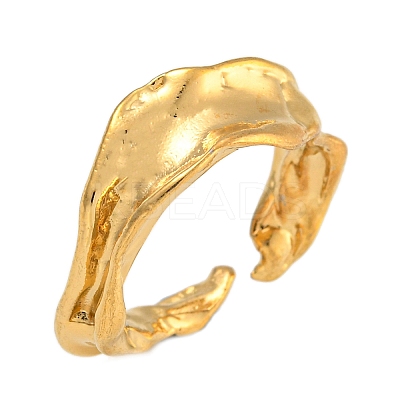 304 Stainless Steel Cuff Open Rings for Women RJEW-L125-03G-01-1