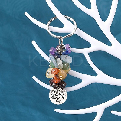 Natural Gemstone Keychain X-KEYC-JKC00163-03-1