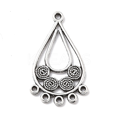 Tibetan Style Alloy Chandelier Components PALLOY-E450-11AS-1