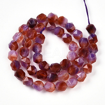 Dyed Natural White Jade Beads Strands G-T139-8mm-45J-1