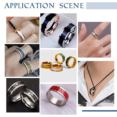 18Pcs 3 Size 201 Stainless Steel Grooved Finger Ring Settings STAS-UN0042-68-1