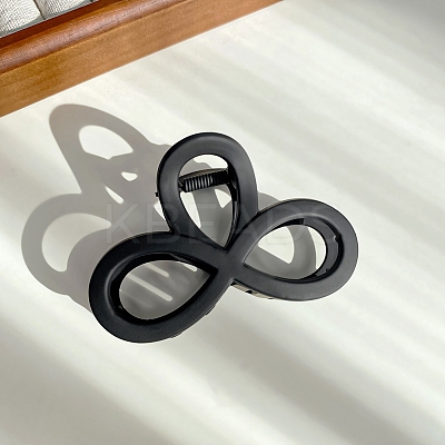 Solid Color Hollow Bowknot Plastic Large Claw Hair Clips PW-WG91547-03-1