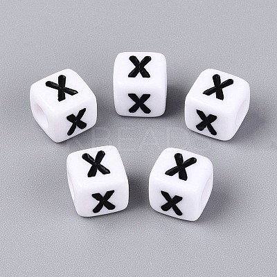 Opaque Acrylic Beads SACR-N020-04A-X-1