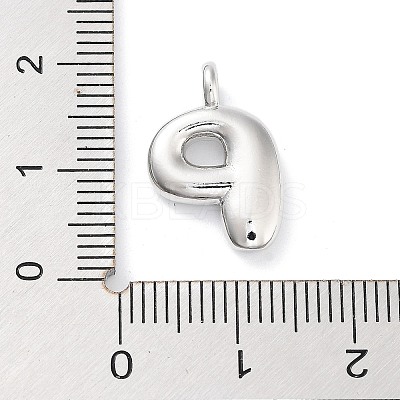 Rack Plating Brass Balloon Letter Pendants X-KK-C050-01P-P-1