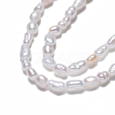 Natural Cultured Freshwater Pearl Beads Strands PEAR-N012-02H-1