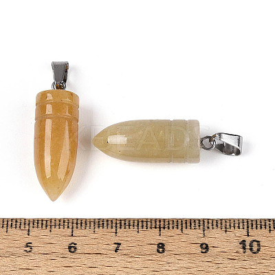 Natural Topaz Jade Pendants G-N349-16P-06-1