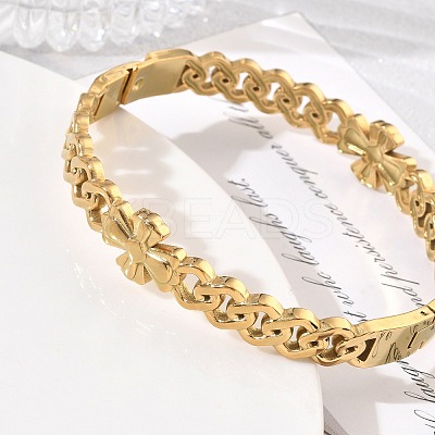 304 Stainless Steel Hinged Cuff Bangles SA-CBAB92B-05G-1