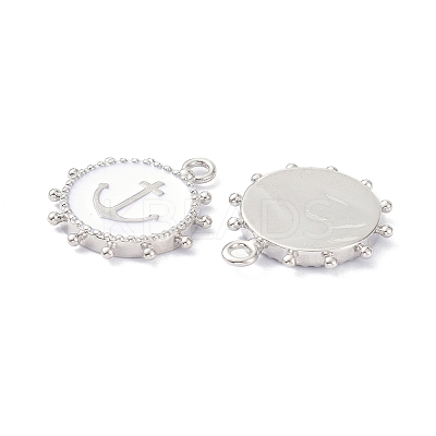 Eco-Friendly Stainless Steel Enamel Pendants STAS-C031-02P-05-1