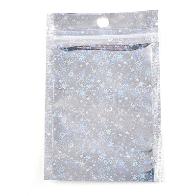 Glitter Holographic Star Plastic Packaging Yin-yang Resealable Bags OPP-N002-02H-1