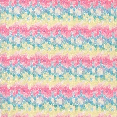 Mermaid Fish Scale Pattern PU Leather Fabric AJEW-WH0149C-06-1