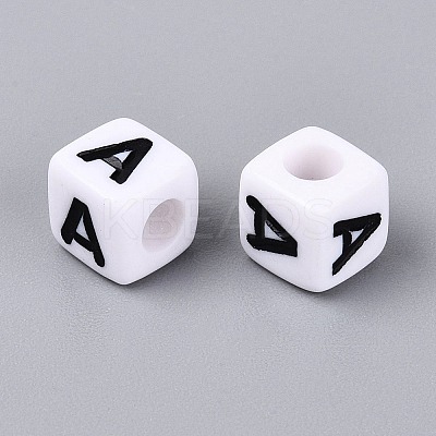 Opaque Acrylic Beads SACR-N020-04A-A-1