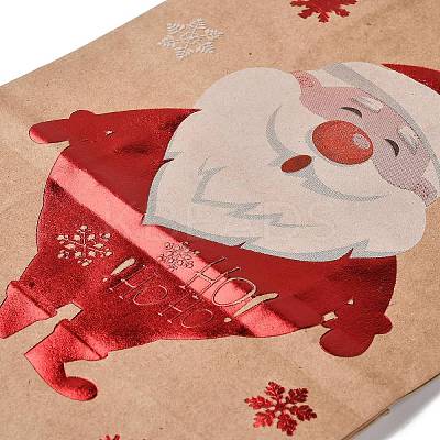 Christmas Theme Hot Stamping Rectangle Paper Bags LS-CARB-F011-02F-1