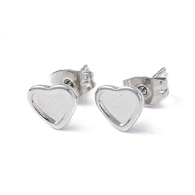 Non-Tarnish 304 Stainless Steel Stud Earring Finding EJEW-I285-43P-1