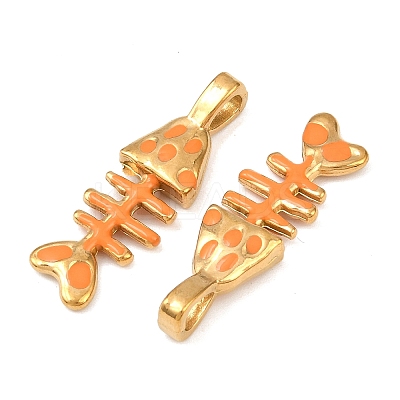 304 Stainless Steel Enamel Pendants STAS-C150-01D-02-1