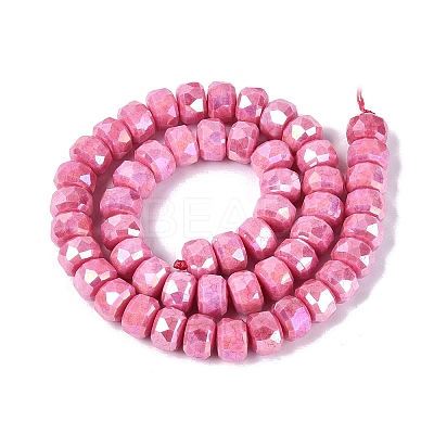 Anti-Tarnish Electroplate Glass Beads Strands GLAA-T025-10mm-11G-1