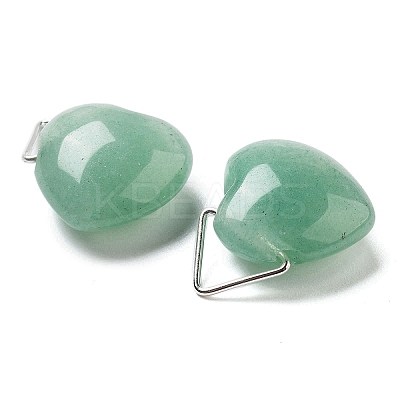 Natural Green Aventurine Pendants G-K371-02P-06-1