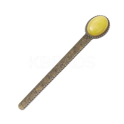 Tibetan Style Alloy Bookmark Rulers AJEW-JK00262-01-1