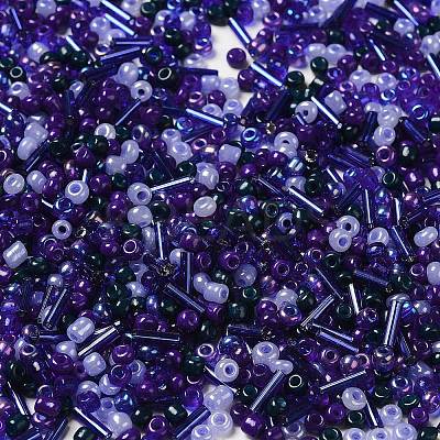 Opaque & Transparent Inside Colours Glass Seed Beads SEED-F004-02G-1