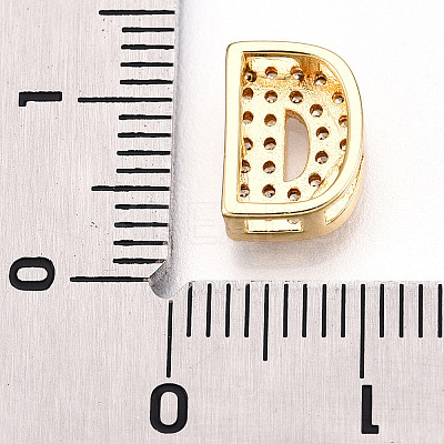 Brass Micro Pave Cubic Zirconia Charms KK-N254-217G-D-1