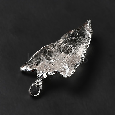 Natural Quartz Crystal Pendants G-E581-02P-1