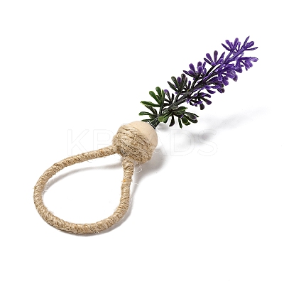 Jute Twine Napkin Rings AJEW-U016-01B-1