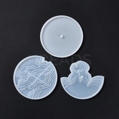 DIY Island Scenery Clock Silicone Molds DIY-E055-41-1