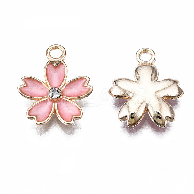 Alloy Enamel Pendants X-ENAM-S121-052D-1
