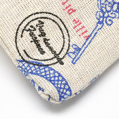 Printed Polycotton(Polyester Cotton) Packing Pouches Drawstring Bags ABAG-T004-10x14-14-1