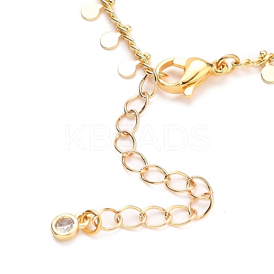 Brass Micro Pave Clear Cubic Zirconia Starfish Pendant Necklaces NJEW-JN03150-01-1