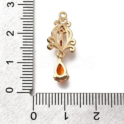 Brass Micro Pave Cubic Zirconia Pendants KK-K378-65G-01-1