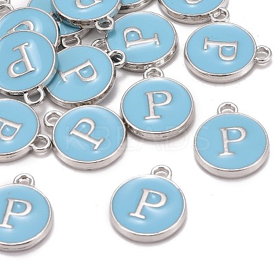 Platinum Plated Alloy Enamel Charms LS-ENAM-S118-04P-P-1