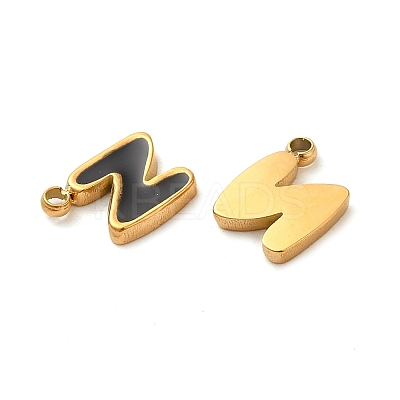 304 Stainless Steel Enamel Charms STAS-L022-292G-N-1