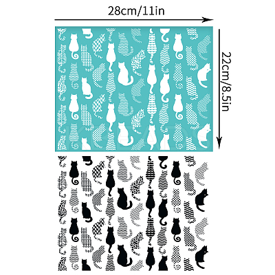 Self-Adhesive Silk Screen Printing Stencil DIY-WH0338-330-1