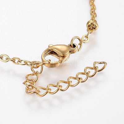 304 Stainless Steel Anklets LS-AJEW-H013-06G-1