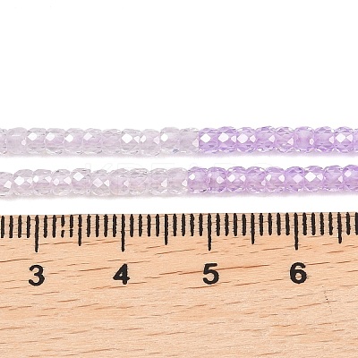 Cubic Zirconia Beads Strands ZIRC-P125-2x3mm-01-1