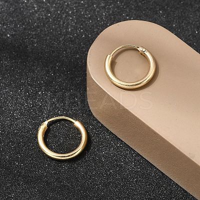 Brass Hoop Earrings EJEW-G474-01G-01-1