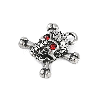 316 Surgical Stainless Steel Micro Pave Cubic Zirconia Pendants STAS-G349-40AS-1