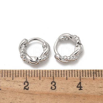 Brass Hoop Earrings EJEW-Q015-03P-01-1
