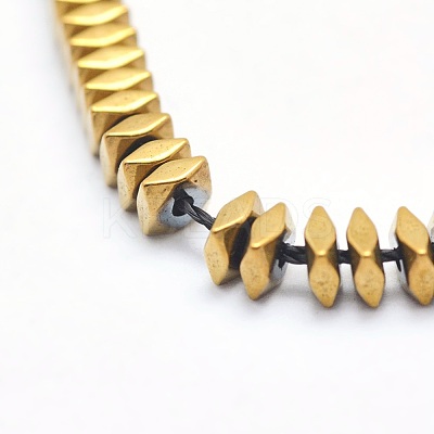 Electroplate Non-magnetic Synthetic Hematite Beads Strands G-L489-D05-1