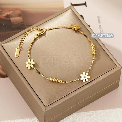Stainless Steel Charm Anklets for Women WG18C2B-47-1