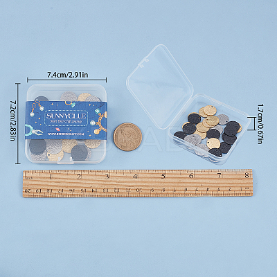 PVD Vacuum Plating 304 Stainless Steel Charms STAS-SC0001-59C-1
